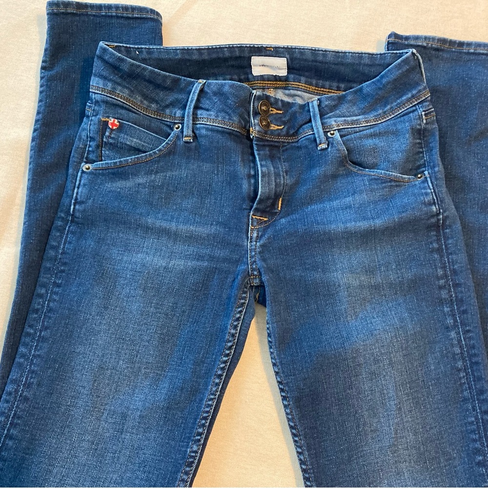 Hudson Collin Midrise Skinny Jean. Size 27. Indigo.